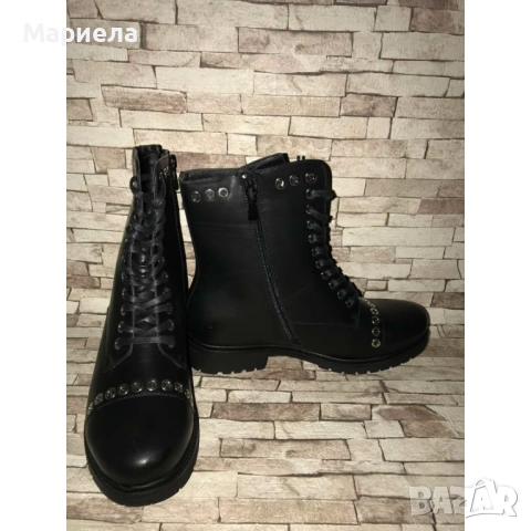 Дамски боти с връзки, снимка 2 - Дамски боти - 53621814