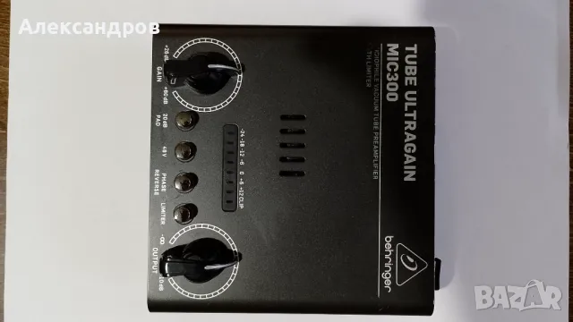 Лампов предусилвател Behringer Tube ultragain MIC300, снимка 1 - Аудиосистеми - 48695863