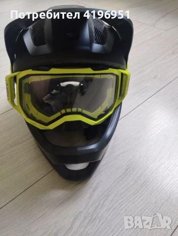 Каска за велосипед - комлект с маска/очила , снимка 3 - Други - 54124207