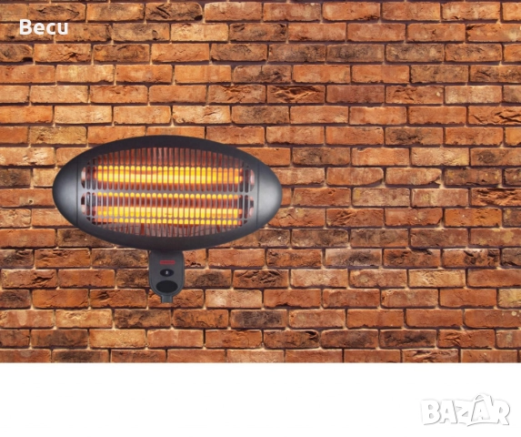 Кварцова печка, 2000W, инфрачервена, стенна, снимка 1