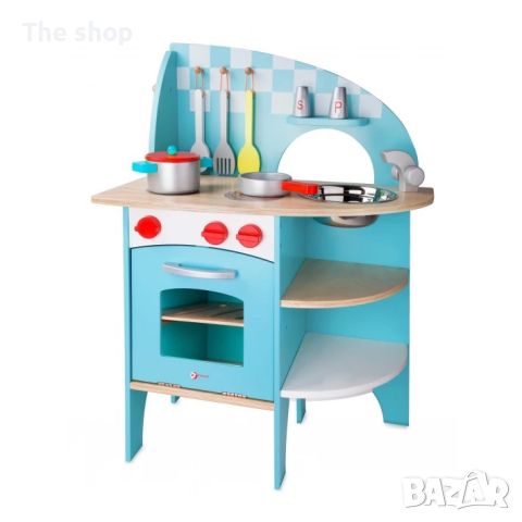 Детска дървена кухня (004), снимка 1 - Играчки за стая - 45632618