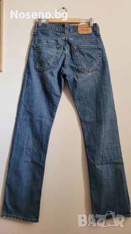 W28 L32, Сини дамски дънки Levi's 506 Standard, снимка 4 - Дънки - 46807256