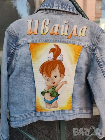 Стилно яке с ръчно рисуван един герой, снимка 15 - Детски якета и елеци - 53298152