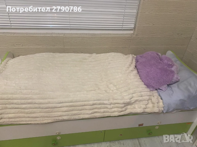 Детско легло 166х70 см с матрак РУСЕ, снимка 2 - Спални и легла - 52722372