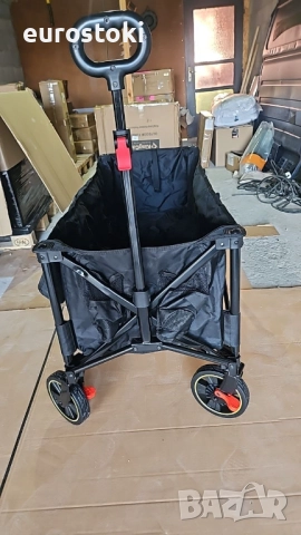 Удължена сгъваема фестивална количка TIMBER RIDGE със спирачки и товарна мрежа, 300 литра, количка , снимка 8 - Къмпинг мебели - 52776921