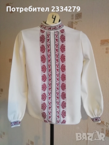 Стари фолклорни ризи бродирани, допълнение към носия. , снимка 9 - Антикварни и старинни предмети - 52793625