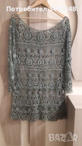 Блуза/туника от памучна дантела. L/XL