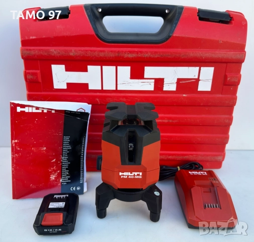 Hilti PM 40-MG - Мултилинеен лазер със зелен лъч като нов!