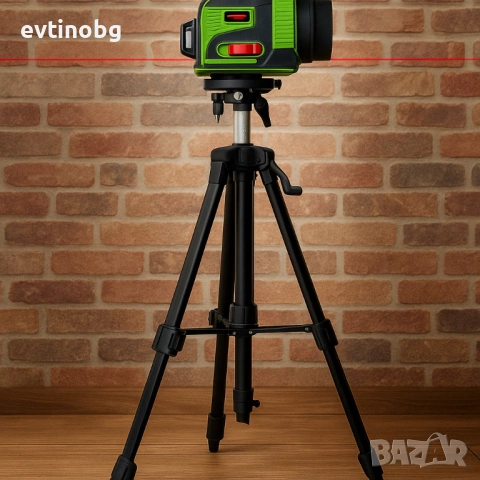 Лазерен нивелир с тринога + подарък малък нивелир, снимка 2 - Други инструменти - 54063616