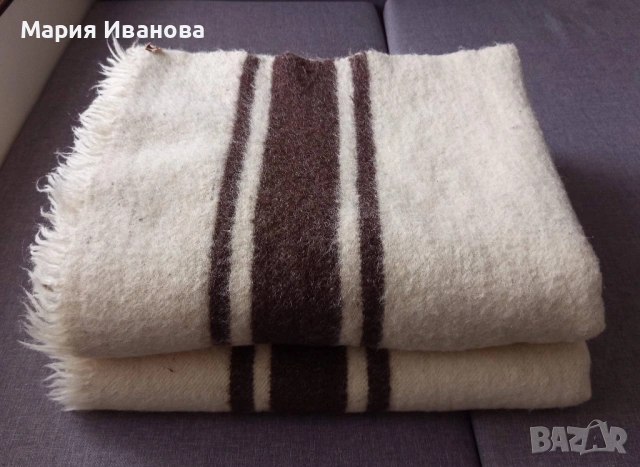 Автентично Родопско одеяло 100% Вълна, Ръчно тъкано (отлично състояние), снимка 8 - Олекотени завивки и одеяла - 53938240