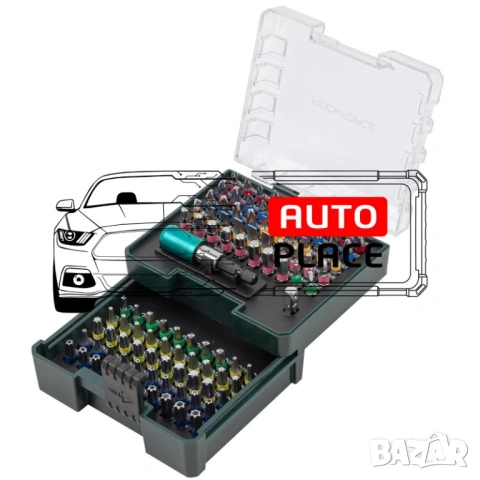 Мини комплект битове 102 части RockForce