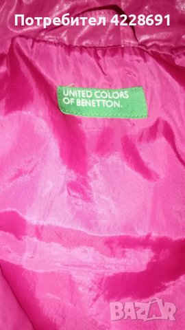 Топло детско елече Benetton , снимка 4 - Детски якета и елеци - 49263503