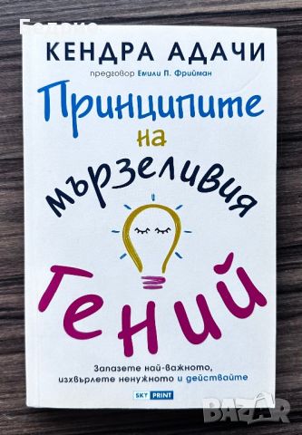 Принципите на мързеливия гений - Кендра Адачи, снимка 1 - Художествена литература - 46522071