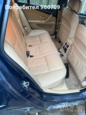 Кожен комфортен салон с Подгрев и обдухване BMW E60 E61, снимка 6 - Части - 53689645
