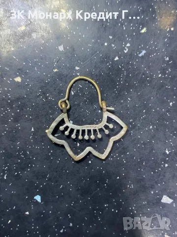 Сребърна обеца, снимка 2 - Обеци - 50247604