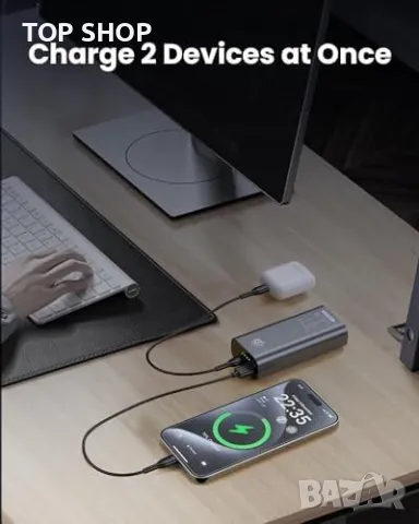 Нов Компактен 30W Power Bank батерия 10000mAh за Смартфони и Таблети, снимка 4 - Друга електроника - 49639593
