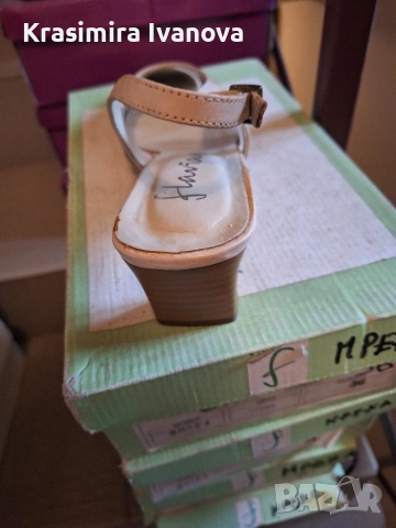 нови обувки естествена кожа цвят беж , снимка 4 - Дамски ежедневни обувки - 54209541