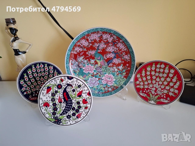 4 декоративни керамични чинии