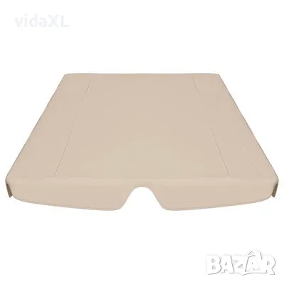 vidaXL Резервен сенник за градинска люлка, бежов, 150/130x105/70 см(SKU:312097), снимка 4 - Градински мебели, декорация  - 48209158