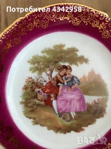 Limoges. France. Декоративна чинийка., снимка 2 - Антикварни и старинни предмети - 51012582