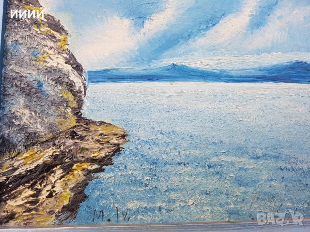 Картина пейзаж море в рамка