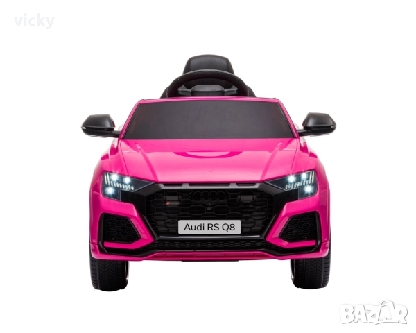 Лицензирана розова акумулаторна кола, Audi RSQ8, снимка 3 - Коли, камиони, мотори, писти - 52094920