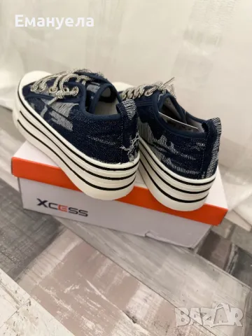 Дънкови кецове тъмен деним , снимка 3 - Кецове - 49738971