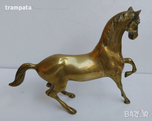 ТОП ОФЕРТА   Стара немска Месингова фигура на КОН , снимка 5 - Антикварни и старинни предмети - 52298781