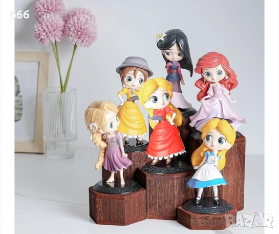 Комплект от 6 дървени шестоъгълни стойки Winter Shore, рафтове за десерти, кексчета, парфюми или др., снимка 3 - Други стоки за дома - 54159931