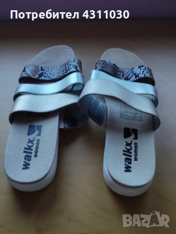 Нови дамски чехли Walkx women естествена кожа 41 номер, снимка 3 - Чехли - 53378093