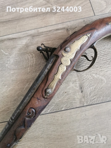 Стар кремъчен Пищов преднопълнещ, снимка 6 - Други ценни предмети - 51607752