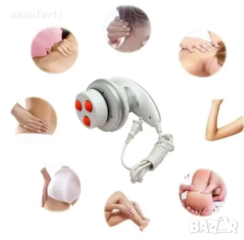 🍊 Tonific Антицелулитен Масажор (3 в 1) – Тройни Глави, 2700+ Оборота/мин, снимка 6 - Масажори - 52552648