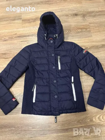 Superdry Japan Fuji Slim Double Zip изолирано дамско яке Л размер, снимка 2 - Якета - 48757995