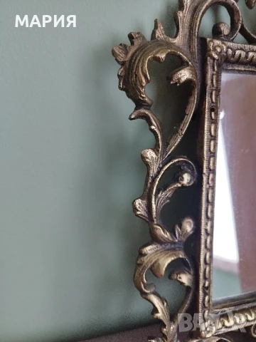 Невероятно бронзово настолно огледало, снимка 5 - Антикварни и старинни предмети - 50927128