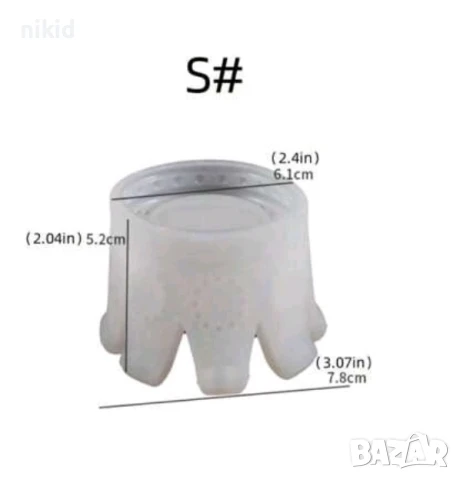 3D Корона силиконов молд форма фондан смола шоколад гипс кашпа свещник свещ декор, снимка 3 - Форми - 51334400