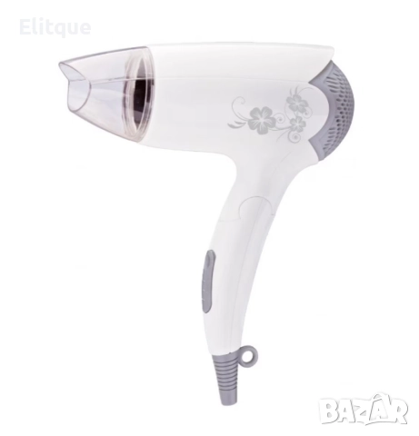 Сешоар Rosberg R51100B, 1400W, Бял, Сгъваема дръжка, 2 ГОДИНИ ГАРАНЦИЯ, снимка 5 - Сешоари - 52897854