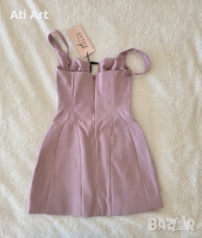 Чисто нова Oh Polly – Рокля с бюстие и структуриран силует (UK 4), снимка 4 - Рокли - 53665925