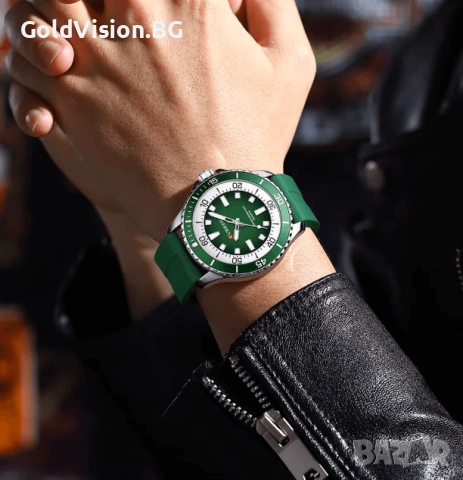 Мъжки часовник – CURREN 8448 – Green, снимка 3 - Мъжки - 54248275