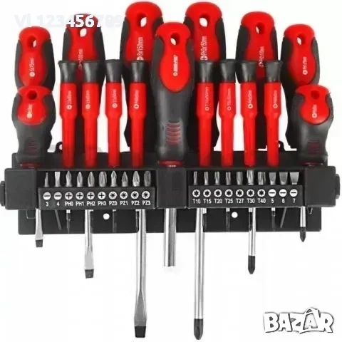 Ударни Отвертки KRAFTROYAL – 37 части, снимка 2 - Отвертки - 53922184