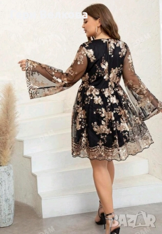 Макси нова официална еласточна рокля, снимка 3 - Рокли - 52964694