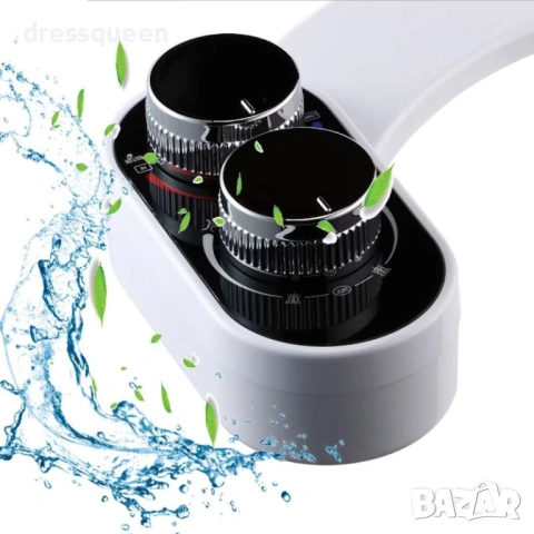 4285 Универсално регулируемо биде за тоалетна чиния – Без ток, Бял цвят