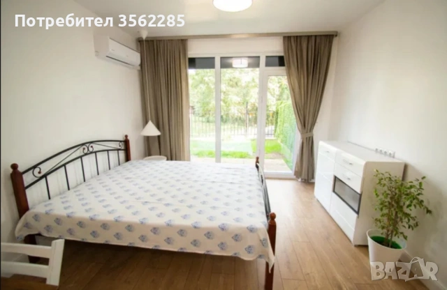 Дава се под наем нов едностаен с градина, обзаведен от собственик , снимка 2 - Апартаменти - 53823255