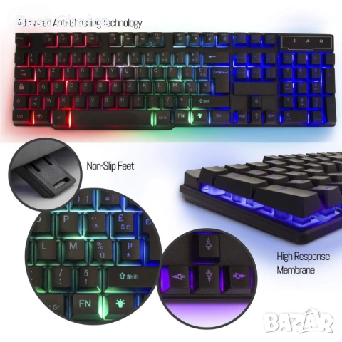 Гейминг комплект клавиатура, мишка, слушалки и подложка за мишката на марката Orzly, снимка 9 - Клавиатури и мишки - 53057942