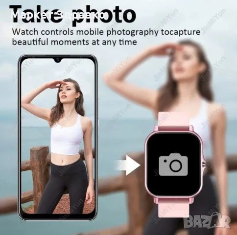 Смарт часовник модел 2025 с размер 1.83 инча с поддръжка на безжични обаждания, снимка 6 - Смарт часовници - 50621399