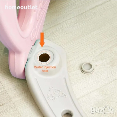 ПРОМОЦИЯ Детска пързалка 3-в-1 с люлка и баскетболен кош LY-HDCHT-01, снимка 5 - Други - 52751839