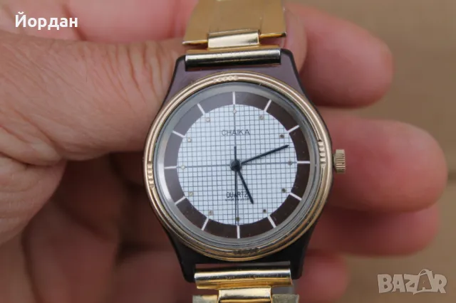 СССР мъжки ръчен кварцов часовник ''Чайка'', снимка 10 - Мъжки - 49849271