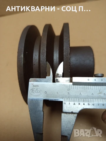 Соц Стара Двуканална Шайба За Ел. Мотори Тегло 3кг. Диаметър На Отвора 32мм., снимка 9 - Антикварни и старинни предмети - 50800847