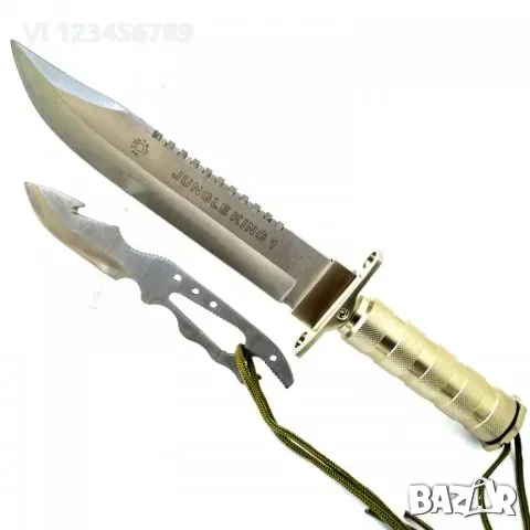 Ловен нож JUNGLE KING А-19 Черен/Бял-220х355, снимка 6 - Ножове - 50673376