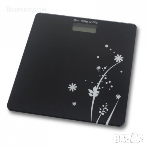 Кантар за тегло дигитален Rosberg, батерия (не е вкл.), LCDекран, 180кг., 2 ГОДИНИ ГАРАНЦИЯ