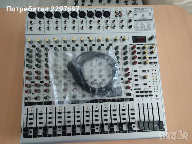 Пулт професионален 24 входов BEHRINGER EURORACK UB2442FX-PRO миксер, снимка 1